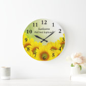Sonnenblumen Akrylwand Uhr (Zuhause)