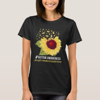 Sonnenblumen Akzeptanz verstehen Liebe Autismus Be T-Shirt