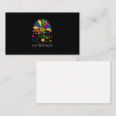 Sonnenblumen akzeptieren Liebe Weltautismus-Krieg Visitenkarte (Vorne/Hinten)