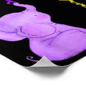 Sonnenblumen-Alzheimer-Bewusstsein werde ich für Poster (Ecke)