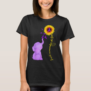 Sonnenblumen-Alzheimer-Bewusstsein werde ich für T-Shirt