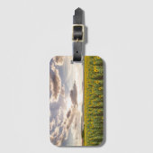 Sonnenblumen am Sonnenuntergang Gepäckanhänger (Vorderseite Vertikal)