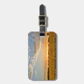 Sonnenblumen am Sonnenuntergang Gepäckanhänger (Vorderseite vertikal)