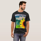 Sonnenblumen am Strand T-Shirt (Vorne ganz)