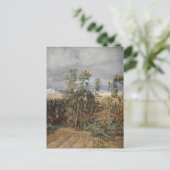 Sonnenblumen am Strand | Thorvald Niss Postkarte (Stehend Vorderseite)