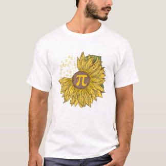 Sonnenblumen am Tag 3 14 Pi Nummer T-Shirt