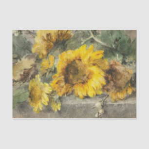 Sonnenblumen an der Lecke von Margaretha Roosenboo Seidenpapier