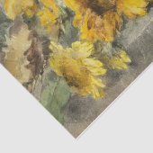 Sonnenblumen an der Lecke von Margaretha Roosenboo Seidenpapier (Ausschnitt)