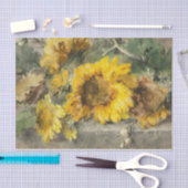 Sonnenblumen an der Lecke von Margaretha Roosenboo Seidenpapier (Handwerk)