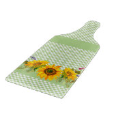 Sonnenblumen an der Tafel Schneidebrett (Ecke)