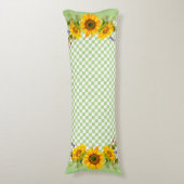 Sonnenblumen an der Tafel Seitenschläferkissen (Vorderseite Vertikal)