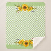 Sonnenblumen an der Tafel Sherpadecke (Vorderseite)