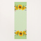 Sonnenblumen an der Tafel Yogamatte (Rückseite)