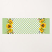 Sonnenblumen an der Tafel Yogamatte (Vorderseite (Horizontal))