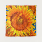 Sonnenblumen-Anordnung. Van Gogh-Imitation. Wandteppich (Vorderseite (Horizontal))