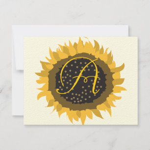 Sonnenblumen-Antwortkarte Einladung
