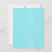 Sonnenblumen Aqua Vintage Lugano Gestern und Heute Einladung (Rückseite)