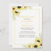 Sonnenblumen Aquädukte Probe Florenz Einladung (Vorderseite)