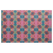 Sonnenblumen Aquamarin Rotes Orange Rosa Rustikale Stoff (Fat Quarter (45,7 x 55,9 cm))