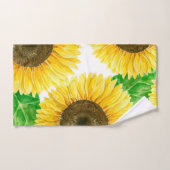Sonnenblumen Aquarell Badhandtuch Set (Handtuch)