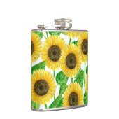 Sonnenblumen Aquarell Flachmann (Rechts)