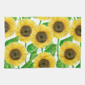 Sonnenblumen Aquarell Geschirrtuch (Horizontal)