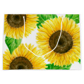 Sonnenblumen Aquarell Große Geschenktüte (Vorderseite)