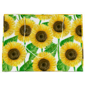 Sonnenblumen Aquarell Große Geschenktüte (Vorderseite)