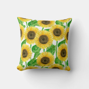 Sonnenblumen Aquarell Kissen