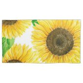 Sonnenblumen Aquarell Kissenbezug (Vorderseite-Links)