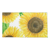Sonnenblumen Aquarell Kissenbezug (Rückseite-Links)