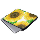 Sonnenblumen Aquarell Laptopschutzhülle (Vorne Knopf)