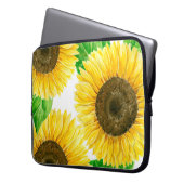 Sonnenblumen Aquarell Laptopschutzhülle (Vorderseite Links)