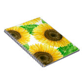 Sonnenblumen Aquarell Notizblock (Rechte Seite)