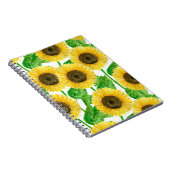 Sonnenblumen Aquarell Notizblock (Rechte Seite)