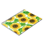 Sonnenblumen Aquarell Notizblock (Linke Seite)