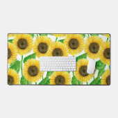 Sonnenblumen Aquarell Schreibtischunterlage (Tastatur & Maus)