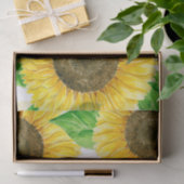Sonnenblumen Aquarell Seidenpapier (Geschenk)