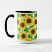 Sonnenblumen Aquarell Tasse (Links)