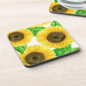 Sonnenblumen Aquarell Untersetzer (Linke Seite)