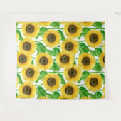 Sonnenblumen Aquarell Wandteppich (Vorderseite (Horizontal))