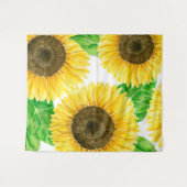 Sonnenblumen Aquarell Wandteppich (Vorderseite (Horizontal))