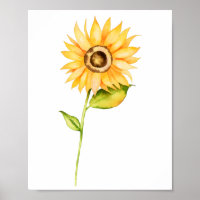 Sonnenblumen Aquarellmalerei