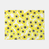 Sonnenblumen Aquarellmuster Fußmatte (Vorderseite)