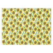 Sonnenblumen Aquarellmuster Tischdecke (Vorderseite (Horizontal))