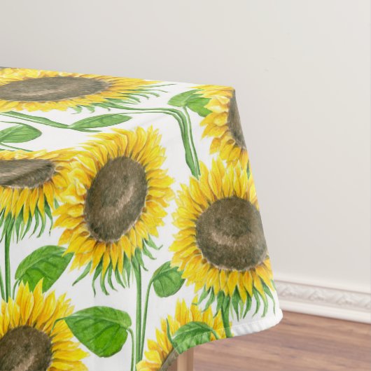 Sonnenblumen Aquarellmuster Tischdecke (Beispiel)