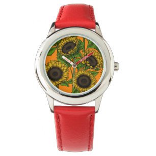 Sonnenblumen Armbanduhr