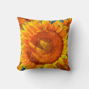 Sonnenblumen Arrangement. Van Gogh Stil Imitation. Kissen