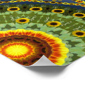 Sonnenblumen Array 1 Poster (Ecke)
