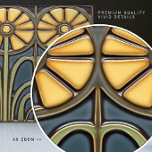 Sonnenblumen Art Deco Blumengestalt Jugendstil Fliese